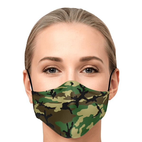 65 MCMLXV Unisex Military Camouflage Print Face Mask - 65mcmlxv