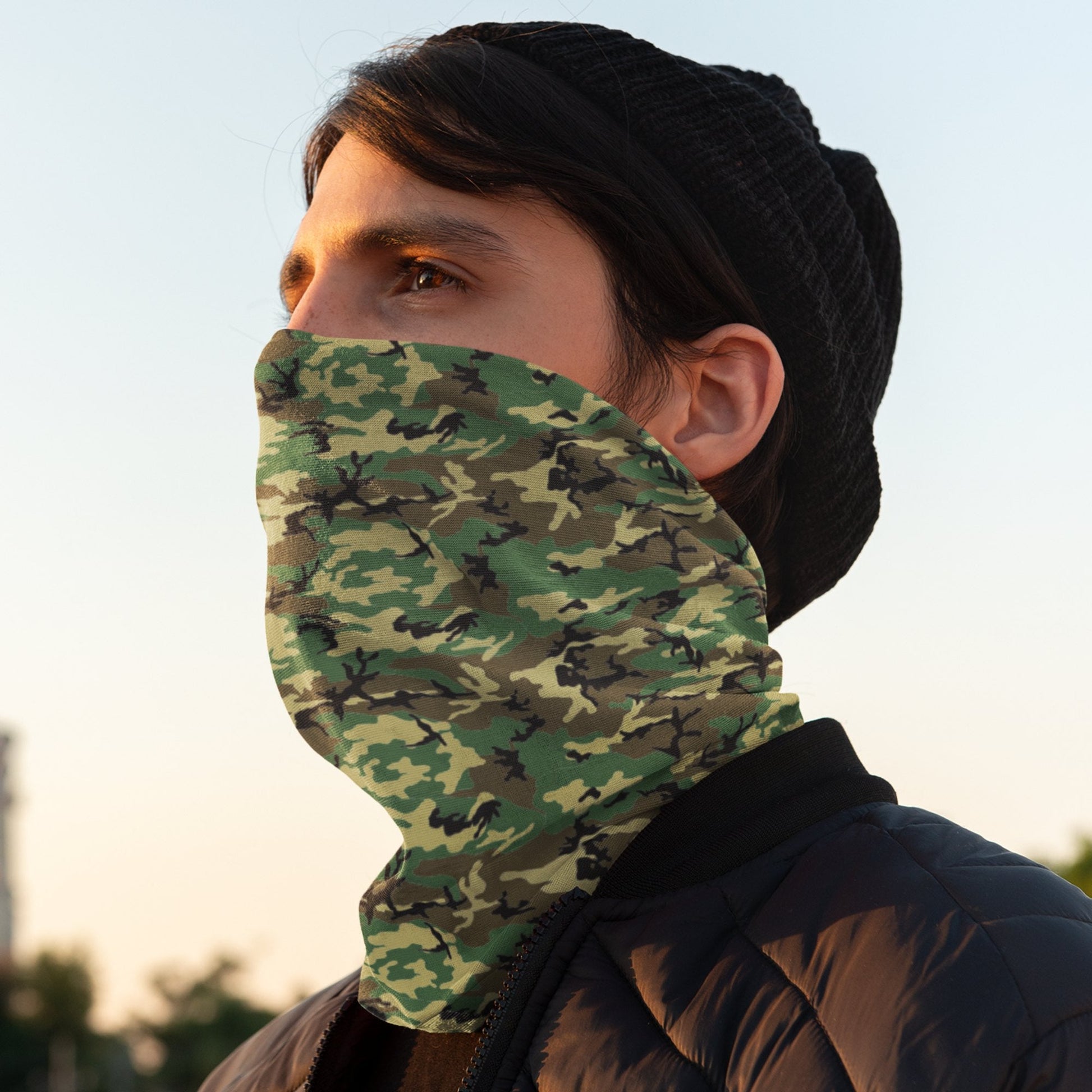 65 MCMLXV Unisex Military Camouflage Print Neck Gaiter - 65mcmlxv