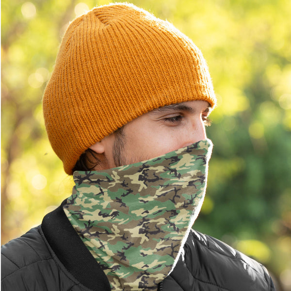 65 MCMLXV Unisex Military Camouflage Print Neck Gaiter - 65mcmlxv