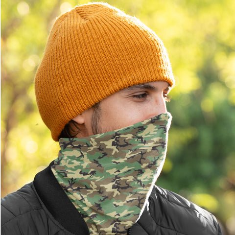65 MCMLXV Unisex Military Camouflage Print Neck Gaiter - 65mcmlxv