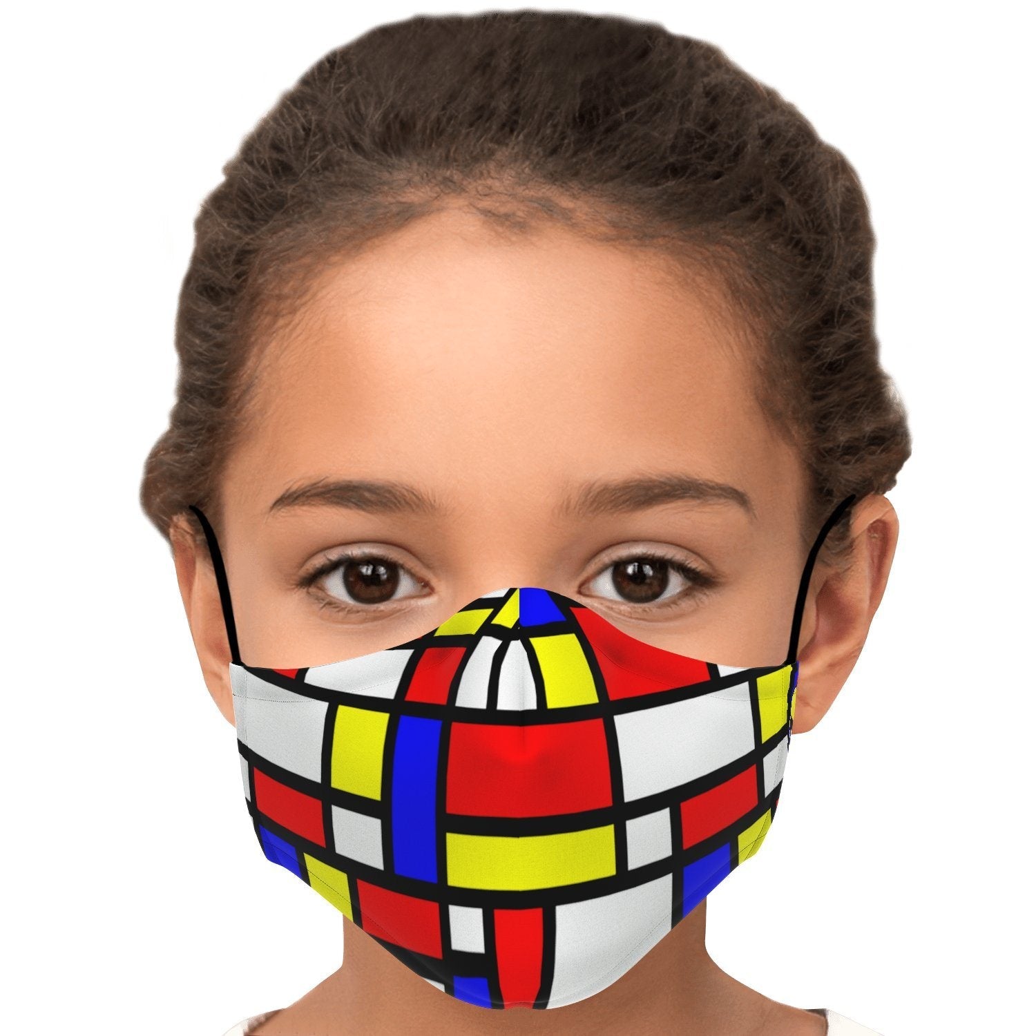 65 MCMLXV Unisex Mondrian Color Block Print Face Mask - 65mcmlxv