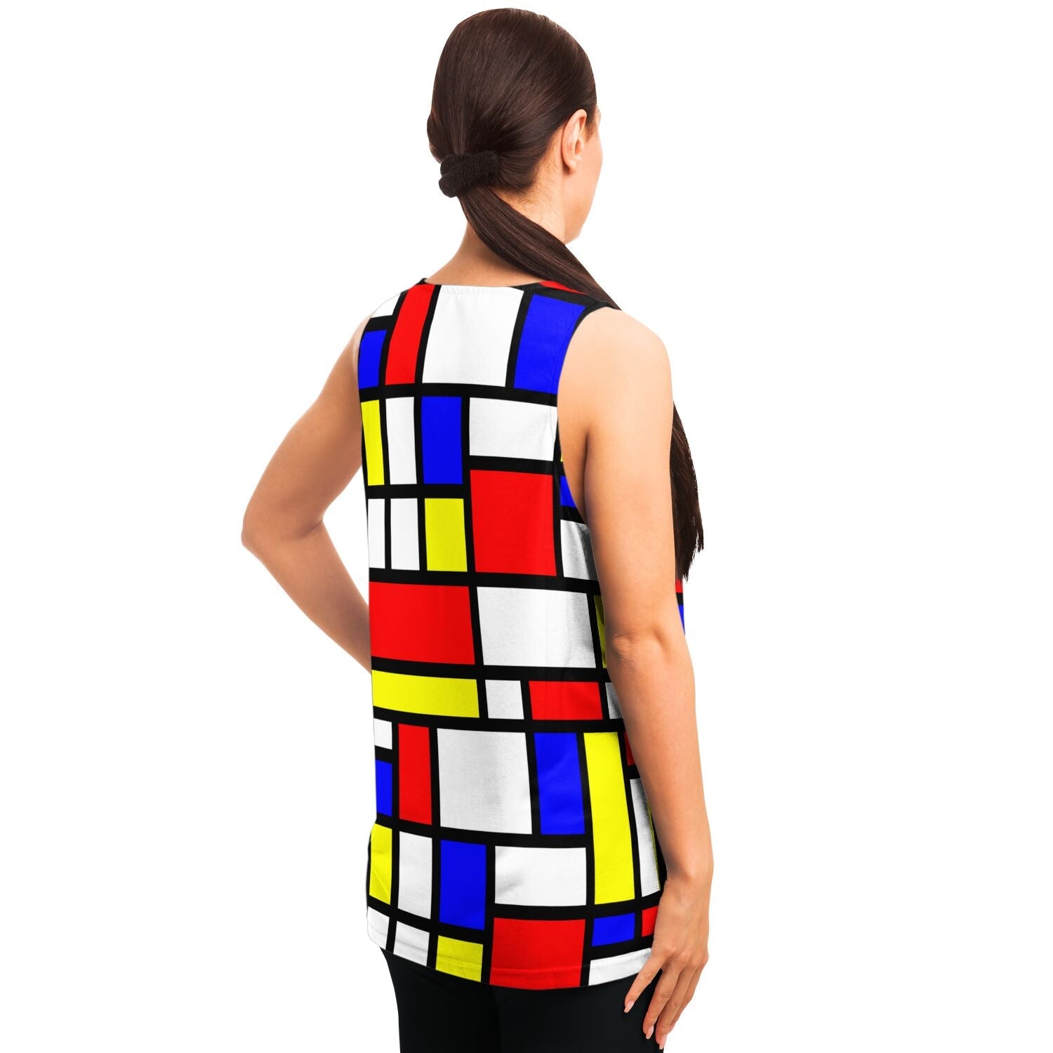 65 MCMLXV Unisex Mondrian Color Block Print Tank Top - 65mcmlxv