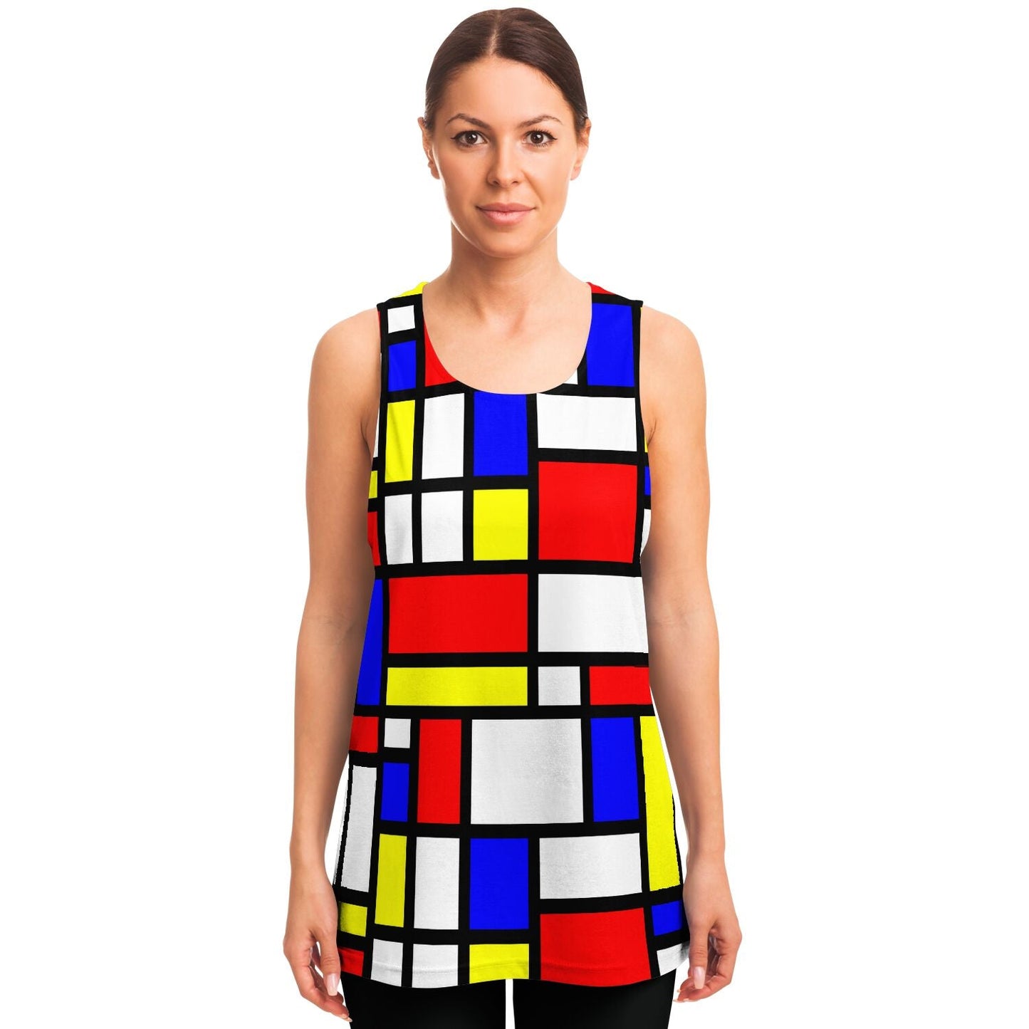 65 MCMLXV Unisex Mondrian Color Block Print Tank Top - 65mcmlxv