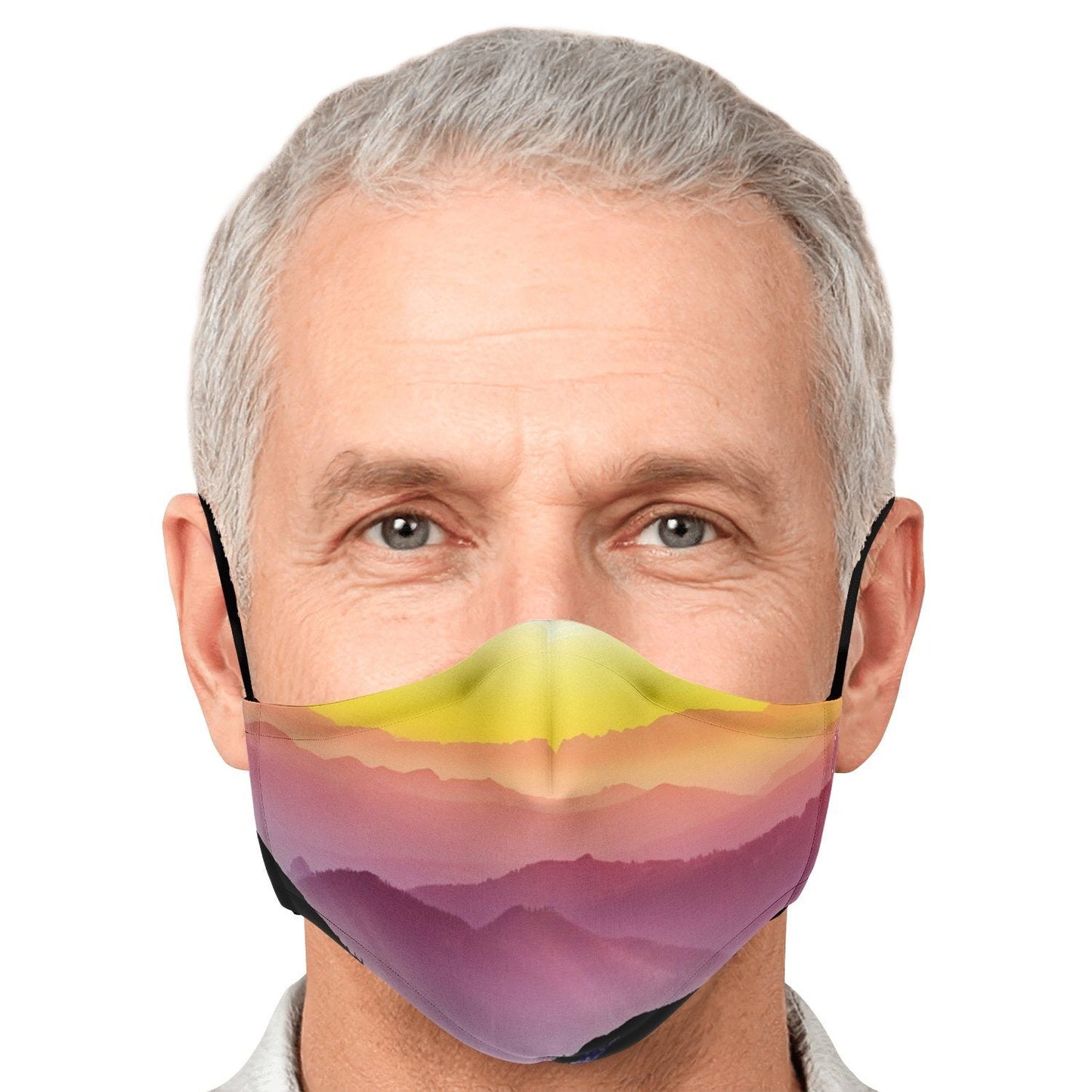 65 MCMLXV Unisex Mountain Horizon Print Face Mask - 65mcmlxv