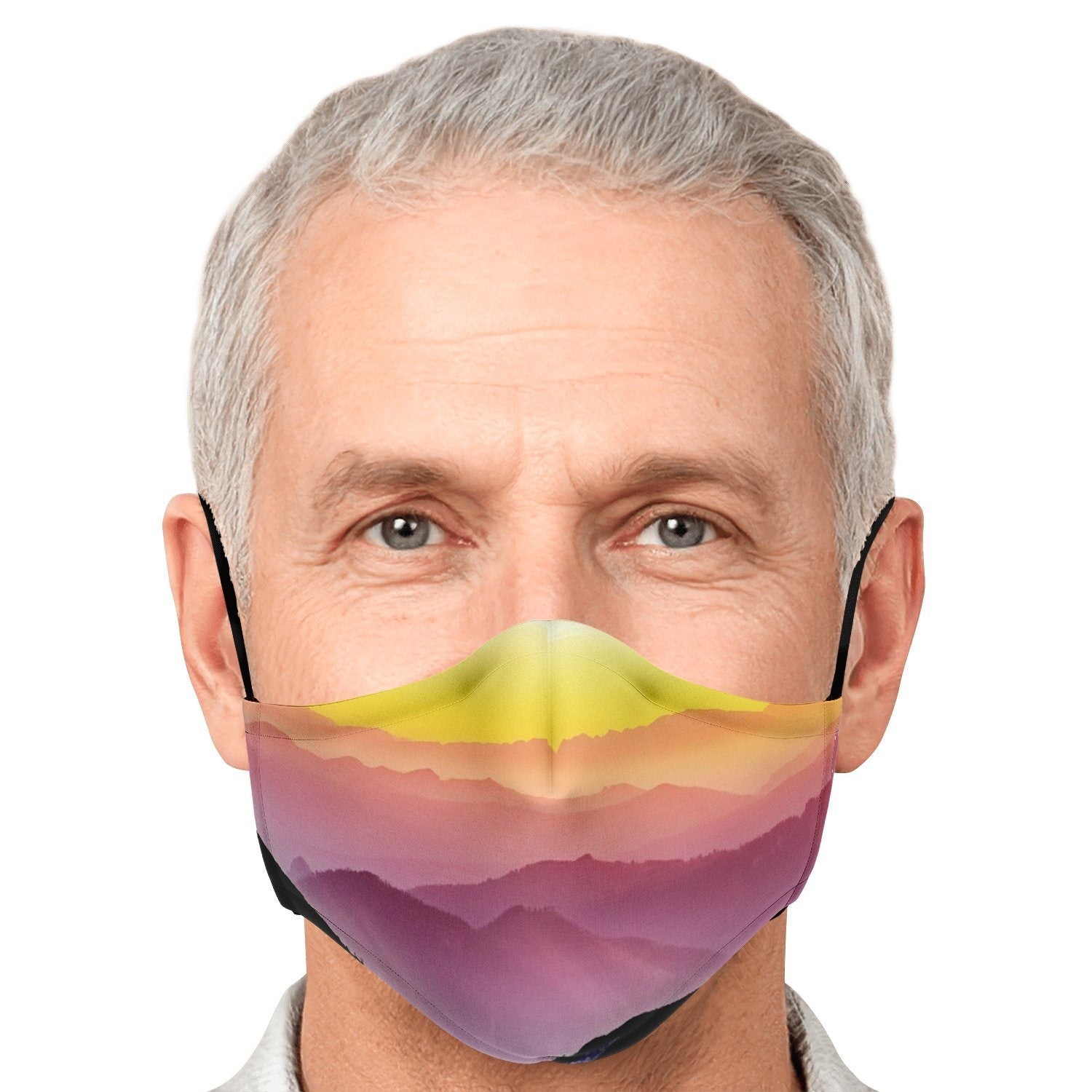 65 MCMLXV Unisex Mountain Horizon Print Face Mask - 65mcmlxv