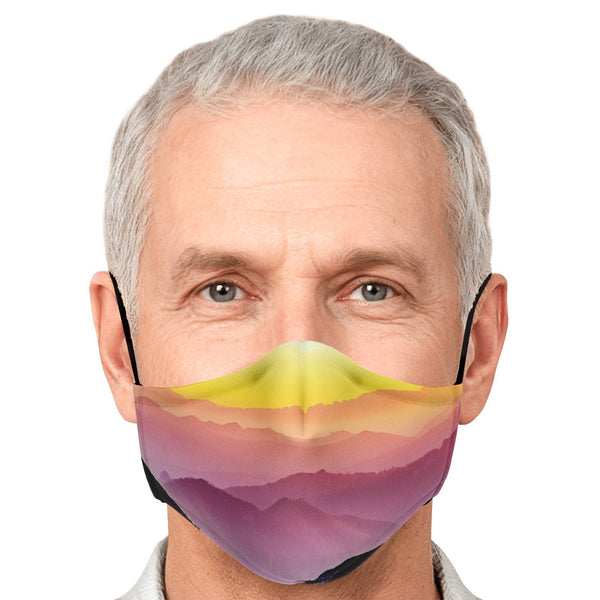 65 MCMLXV Unisex Mountain Horizon Print Face Mask - 65mcmlxv