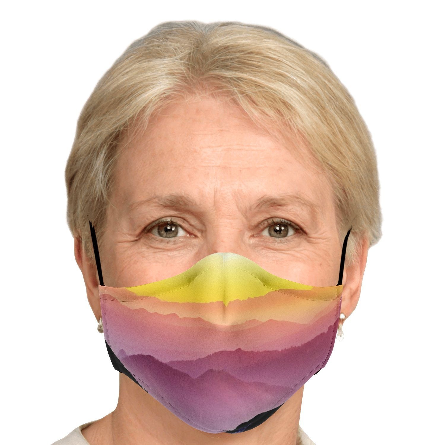 65 MCMLXV Unisex Mountain Horizon Print Face Mask - 65mcmlxv