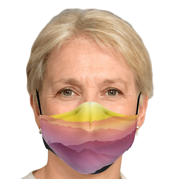 65 MCMLXV Unisex Mountain Horizon Print Face Mask - 65mcmlxv