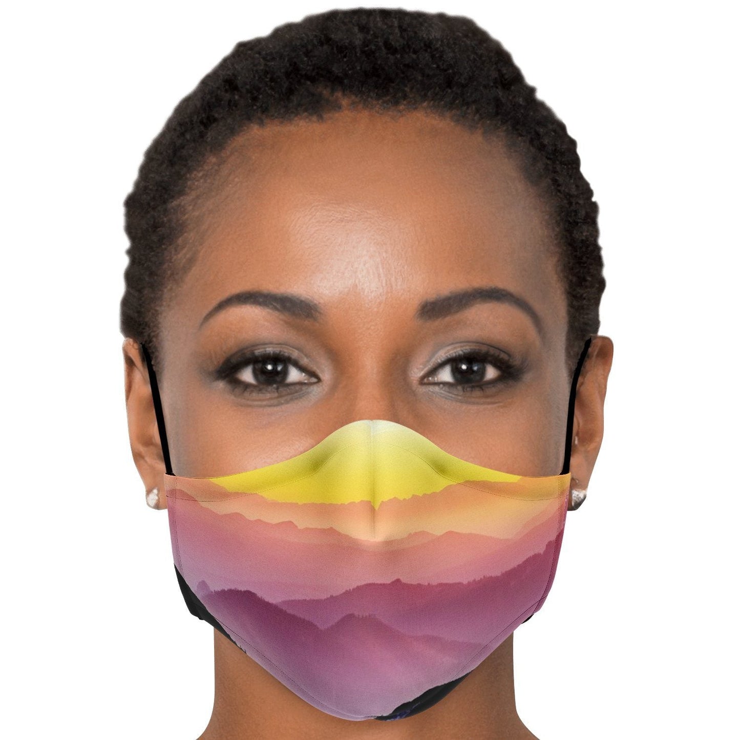 65 MCMLXV Unisex Mountain Horizon Print Face Mask - 65mcmlxv