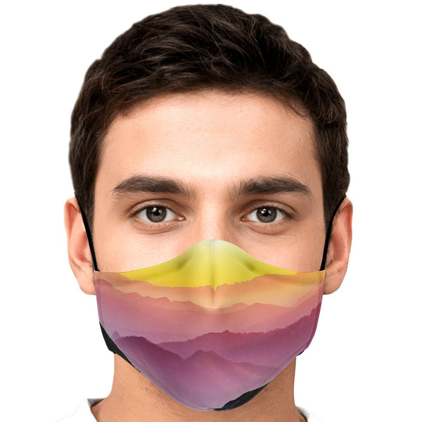 65 MCMLXV Unisex Mountain Horizon Print Face Mask - 65mcmlxv