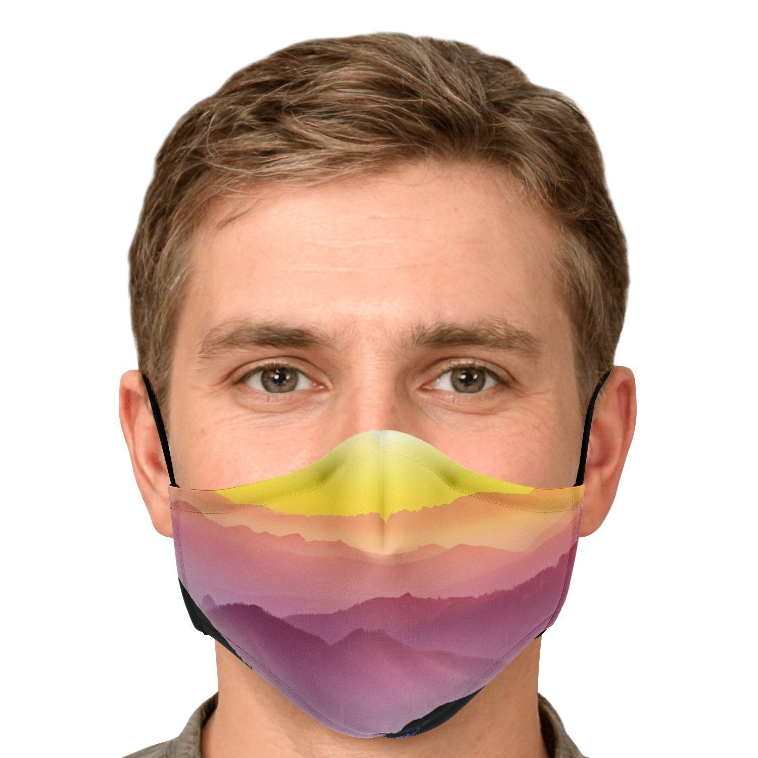 65 MCMLXV Unisex Mountain Horizon Print Face Mask - 65mcmlxv