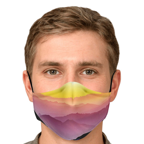 65 MCMLXV Unisex Mountain Horizon Print Face Mask - 65mcmlxv