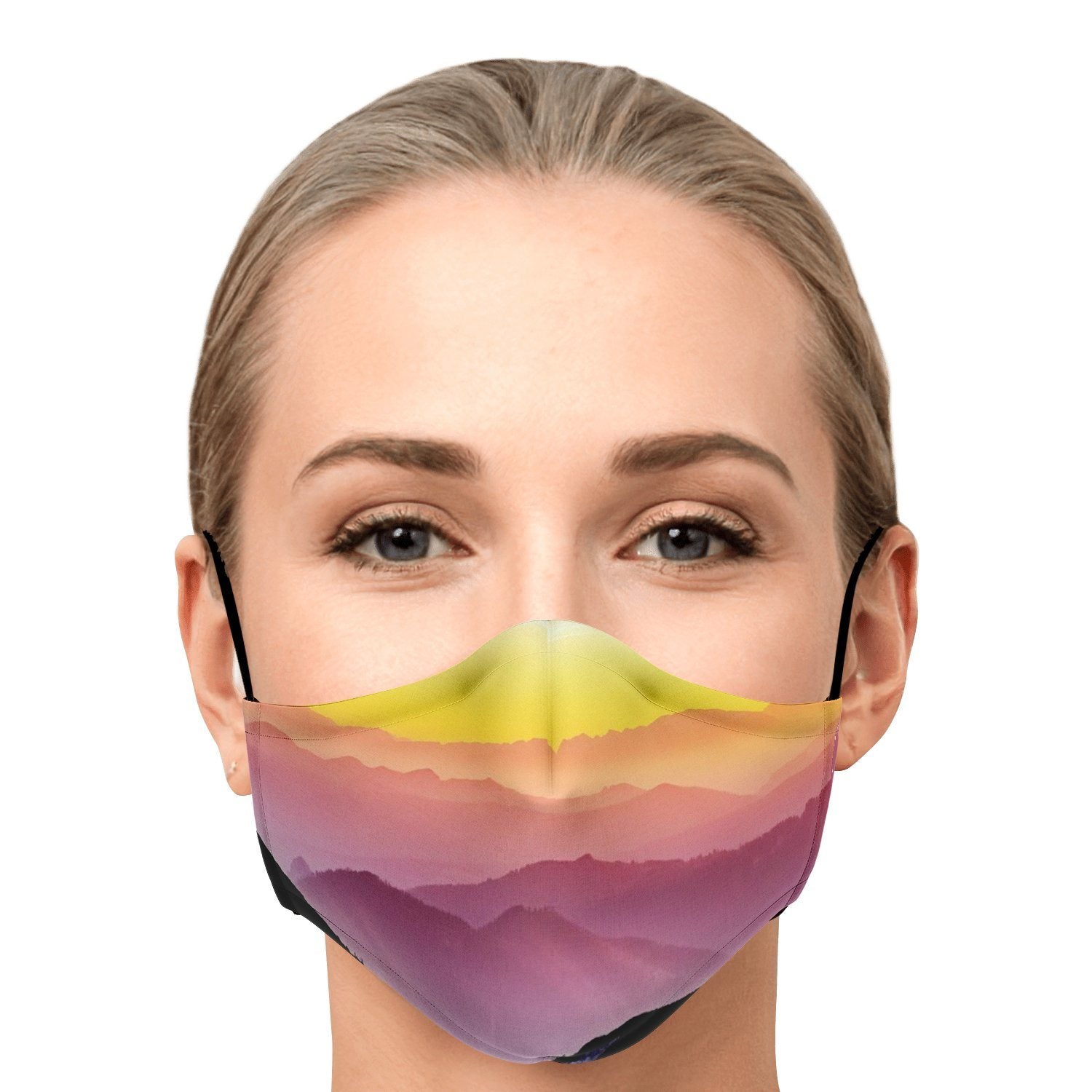 65 MCMLXV Unisex Mountain Horizon Print Face Mask - 65mcmlxv