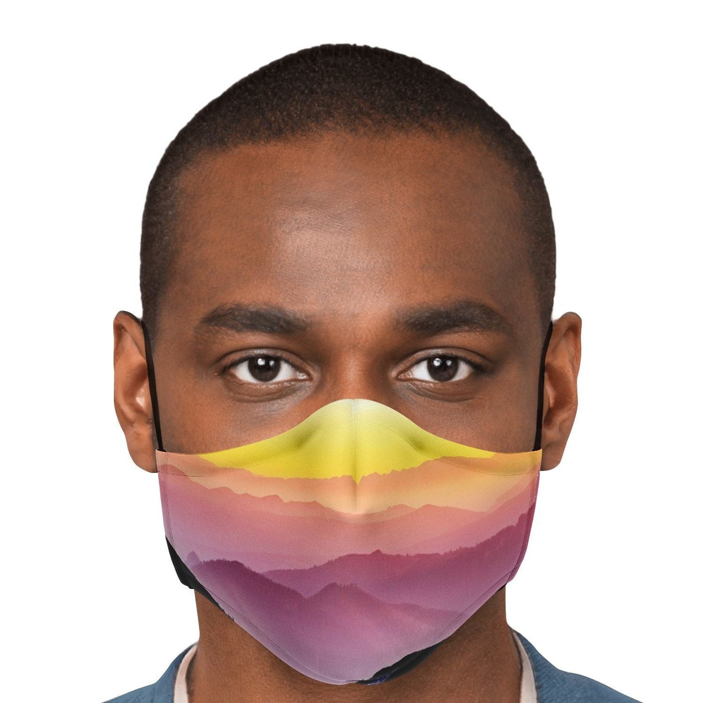 65 MCMLXV Unisex Mountain Horizon Print Face Mask - 65mcmlxv