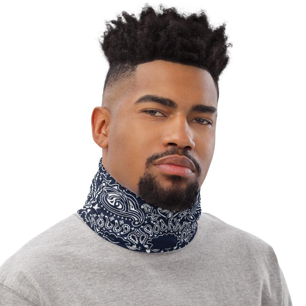 65 MCMLXV Unisex Navy Bandana Print Neck Gaiter - 65mcmlxv