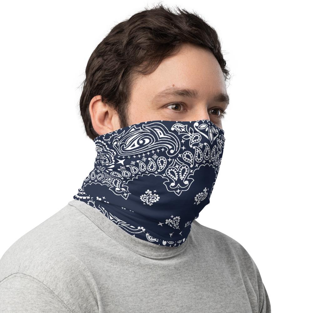 65 MCMLXV Unisex Navy Bandana Print Neck Gaiter - 65mcmlxv