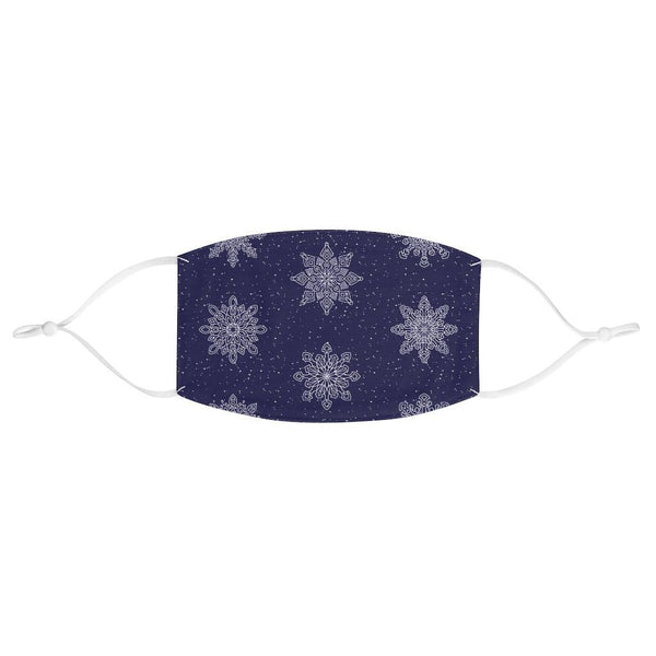 65 MCMLXV Unisex Navy Christmas Snowflakes Print Face Mask - 65mcmlxv