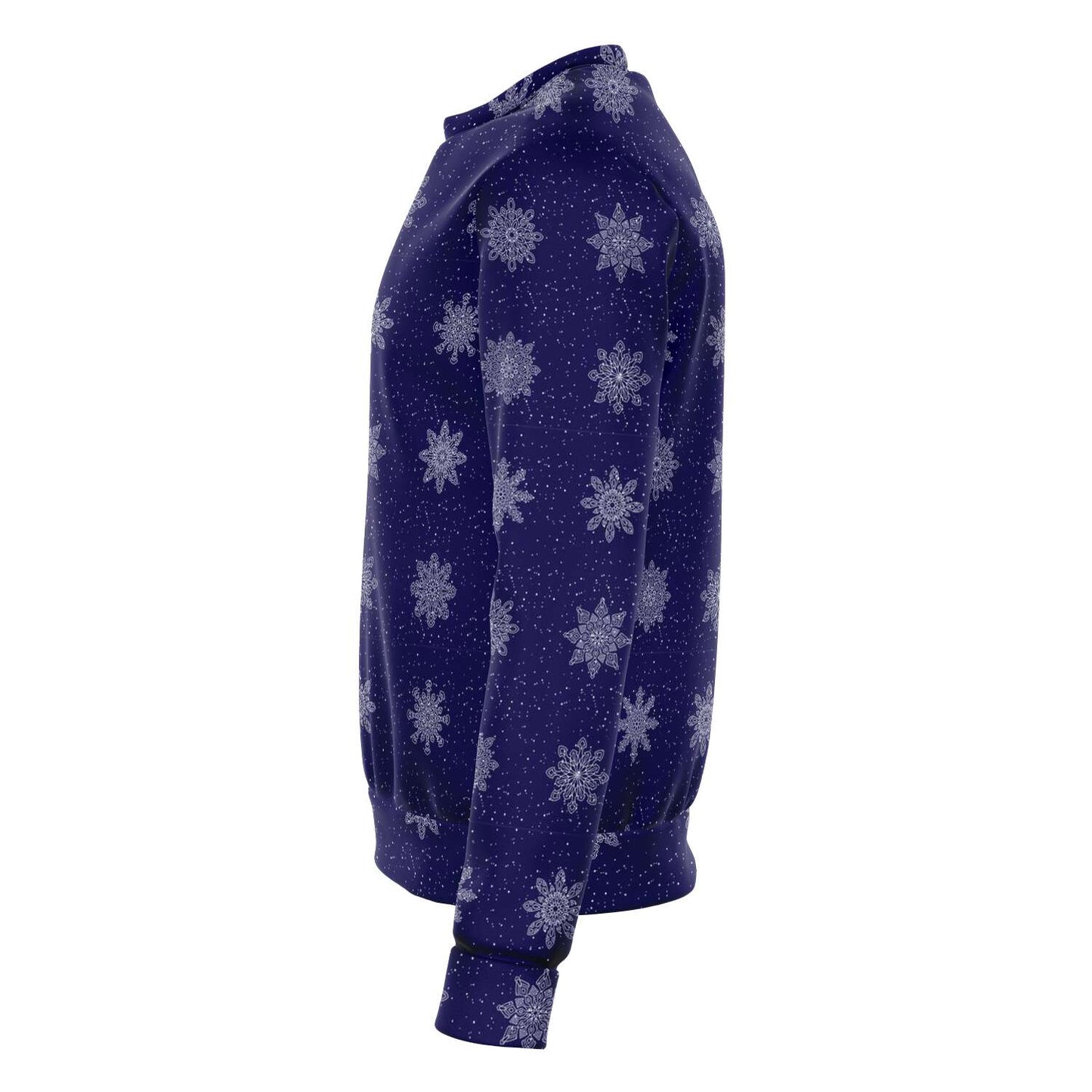 65 MCMLXV Unisex Navy Christmas Snowflakes Print Sweatshirt - 65mcmlxv