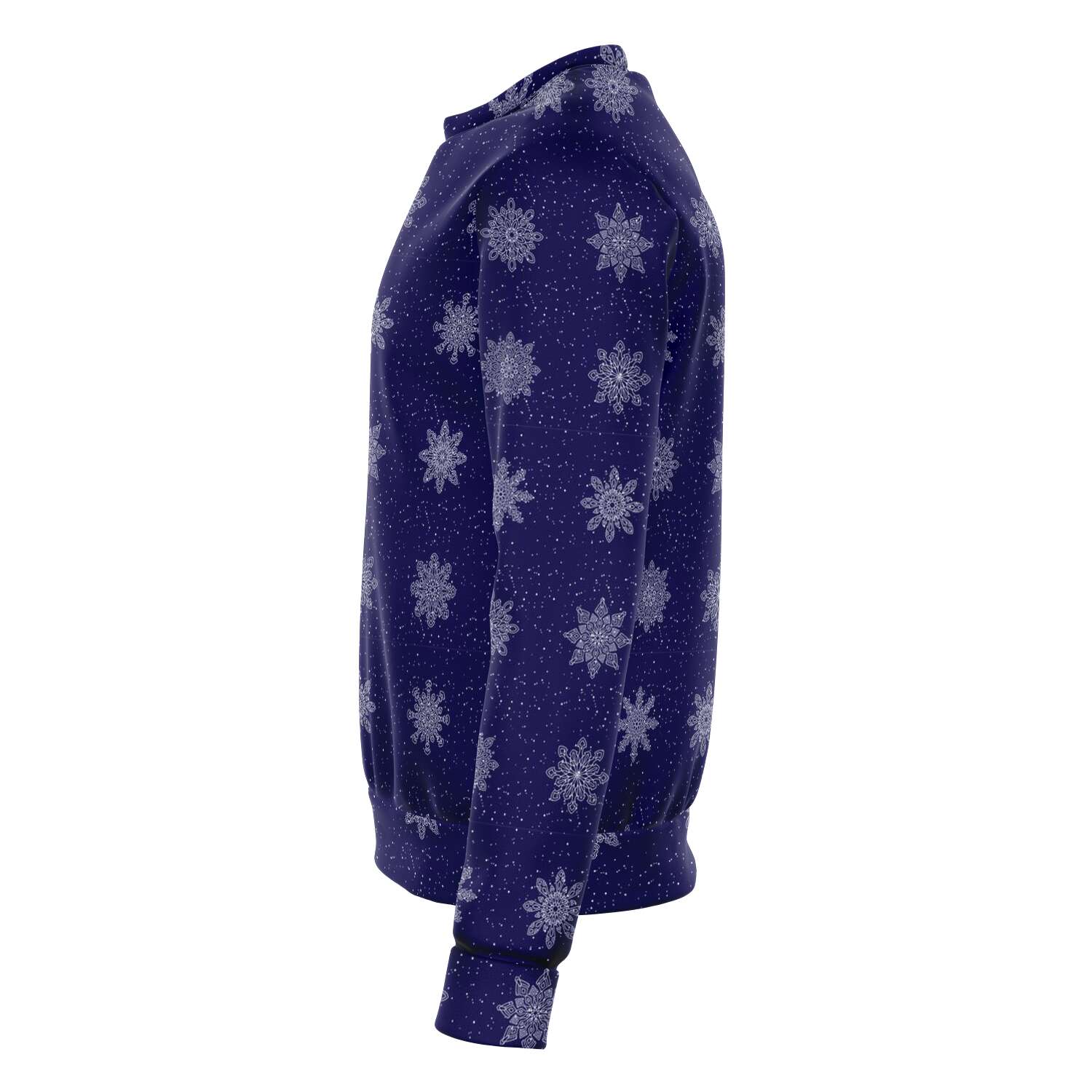 65 MCMLXV Unisex Navy Christmas Snowflakes Print Sweatshirt - 65mcmlxv