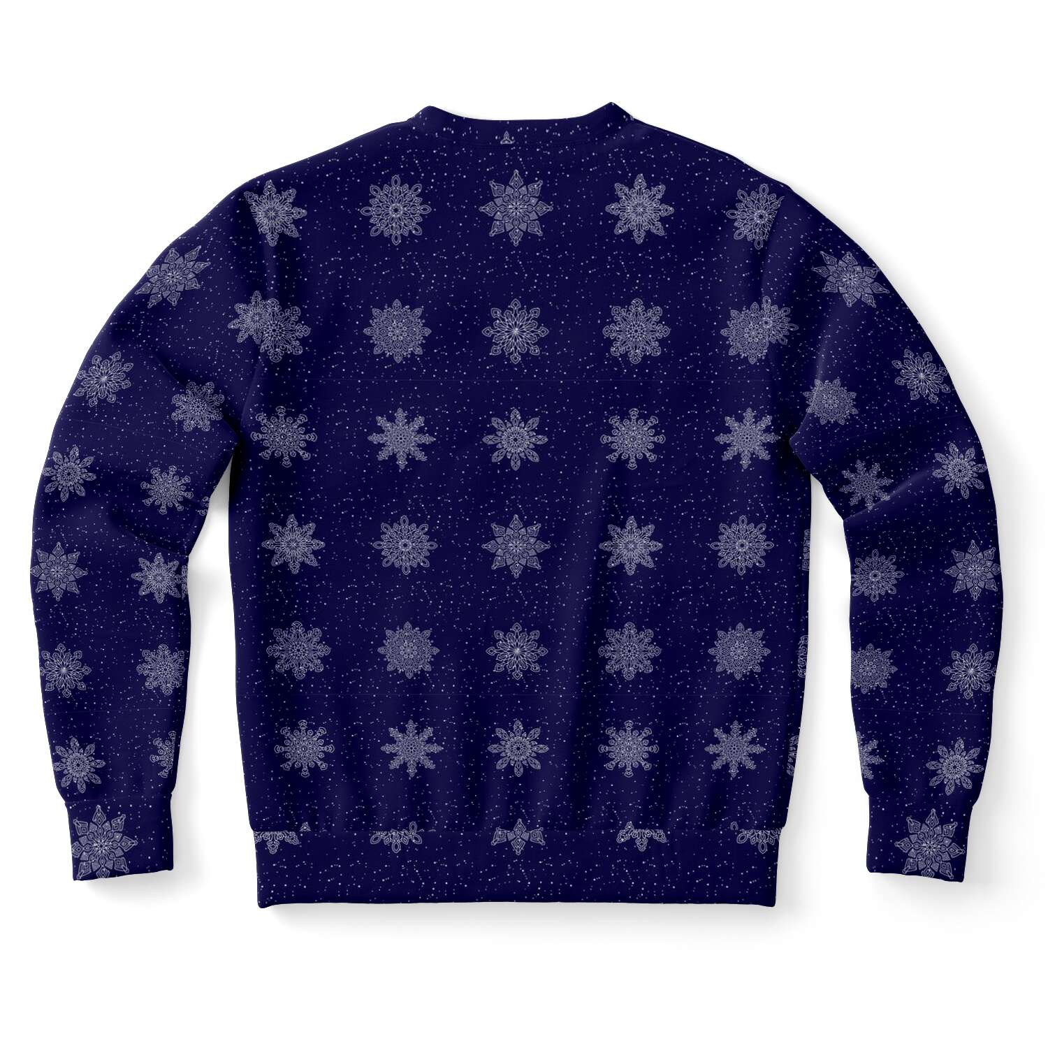 65 MCMLXV Unisex Navy Christmas Snowflakes Print Sweatshirt - 65mcmlxv