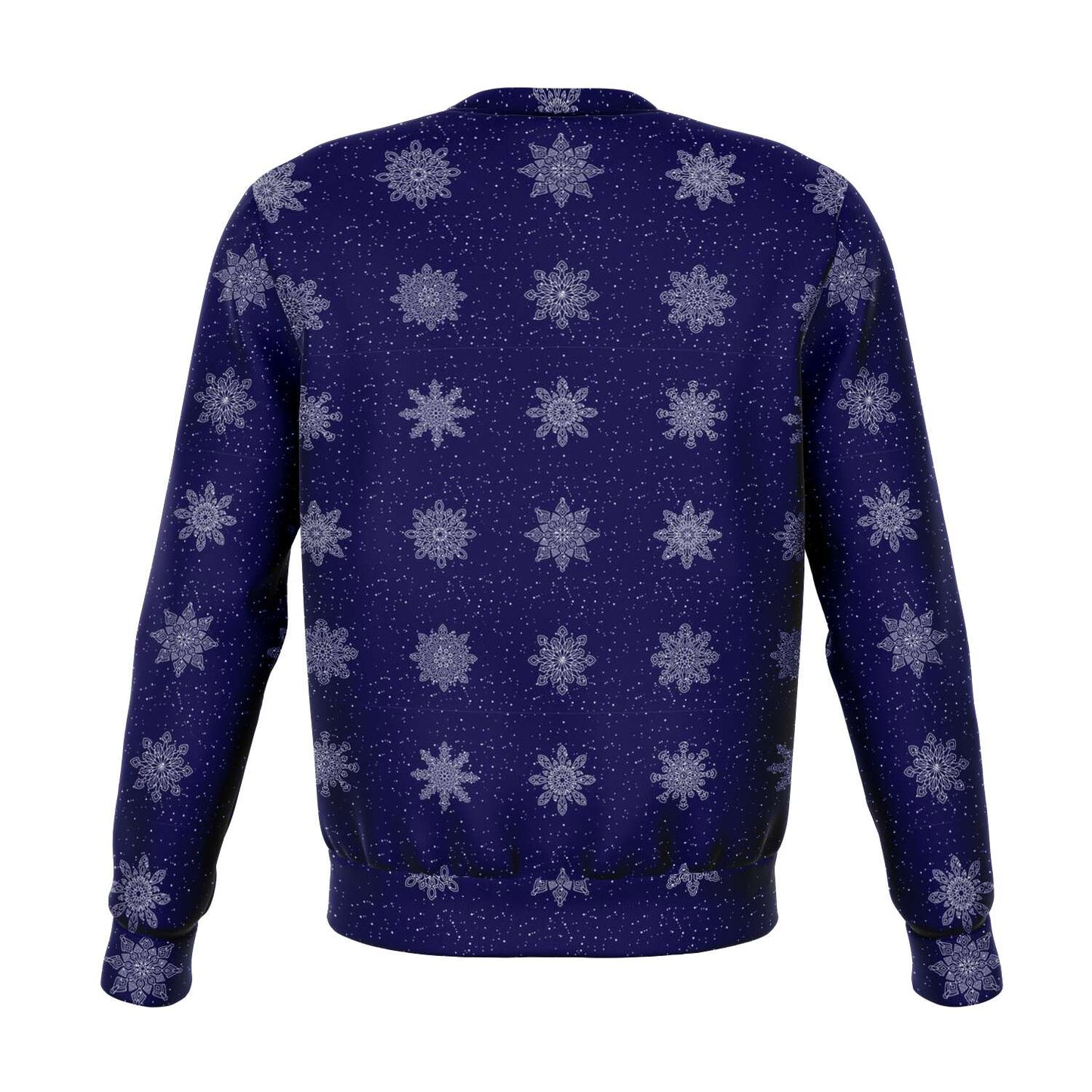 65 MCMLXV Unisex Navy Christmas Snowflakes Print Sweatshirt - 65mcmlxv
