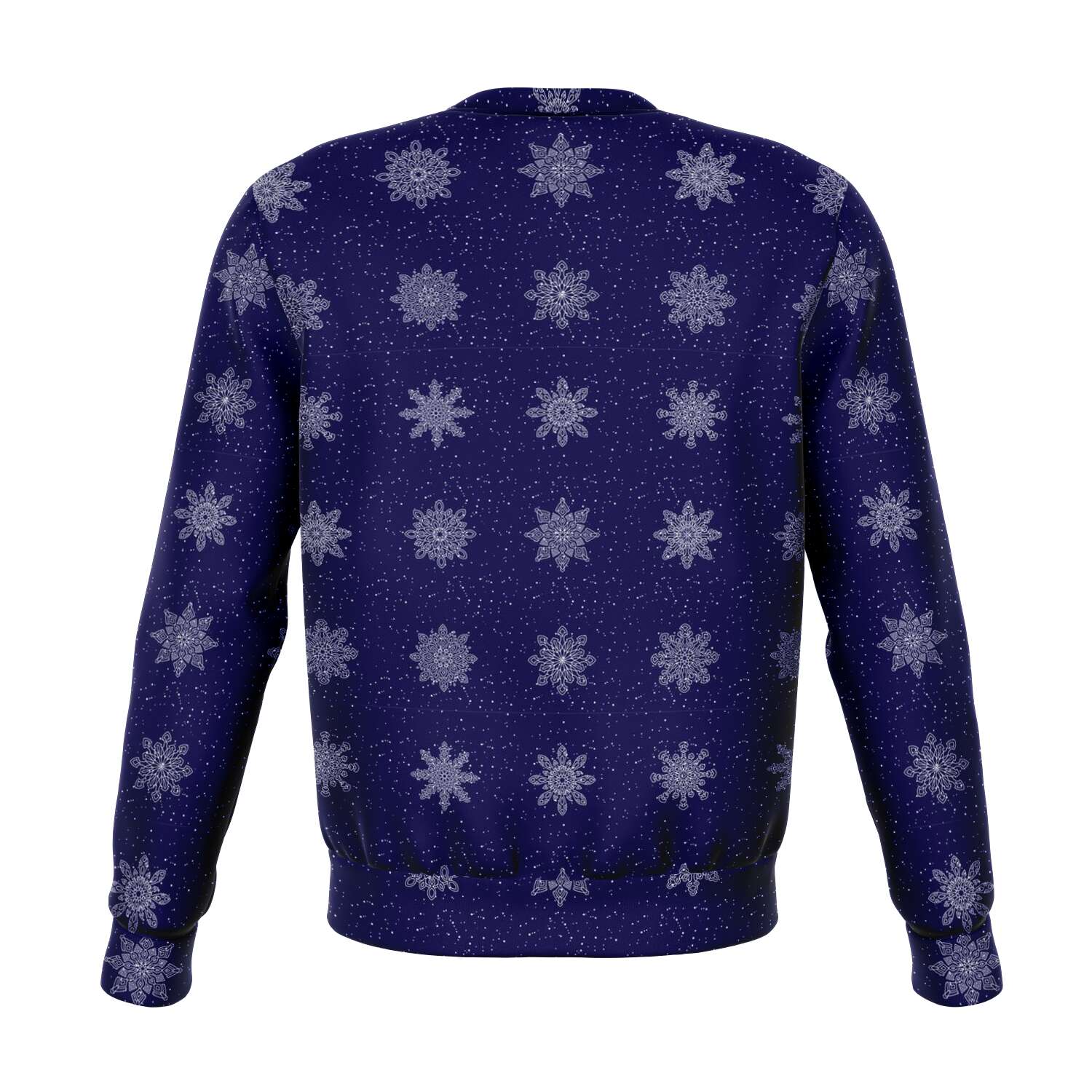 65 MCMLXV Unisex Navy Christmas Snowflakes Print Sweatshirt - 65mcmlxv