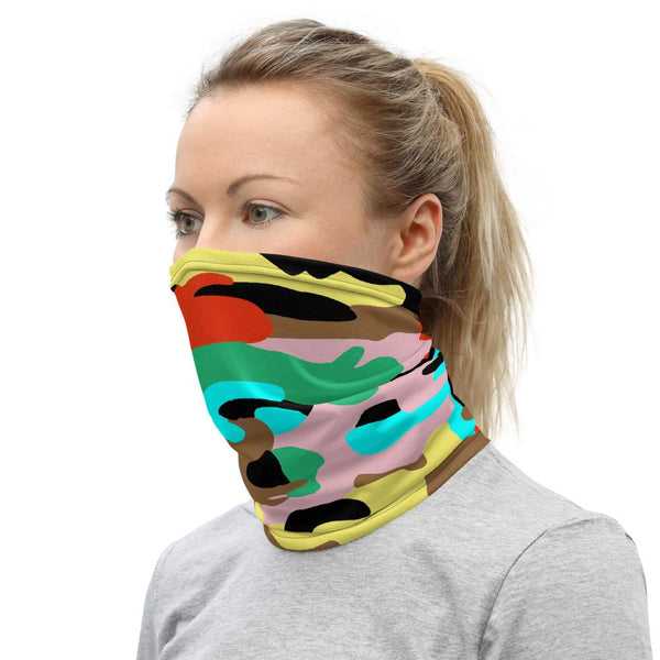 65 MCMLXV Unisex Neon Camo Print Neck Gaiter - 65mcmlxv
