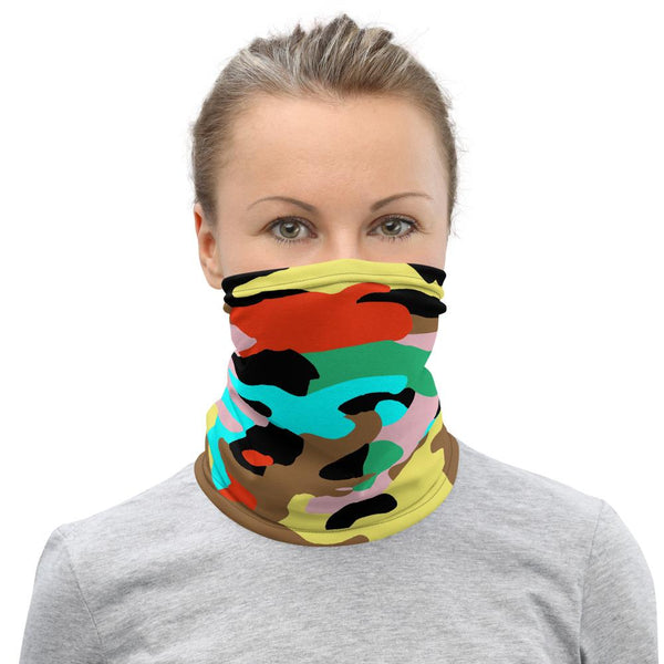65 MCMLXV Unisex Neon Camo Print Neck Gaiter - 65mcmlxv