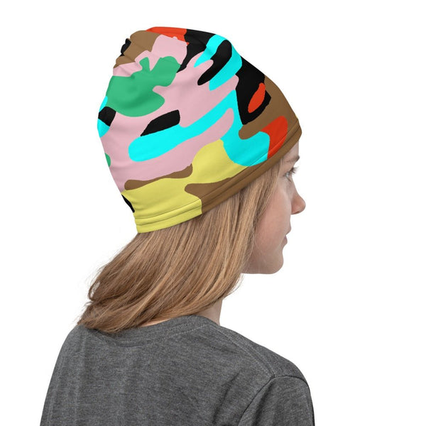 65 MCMLXV Unisex Neon Camo Print Neck Gaiter - 65mcmlxv