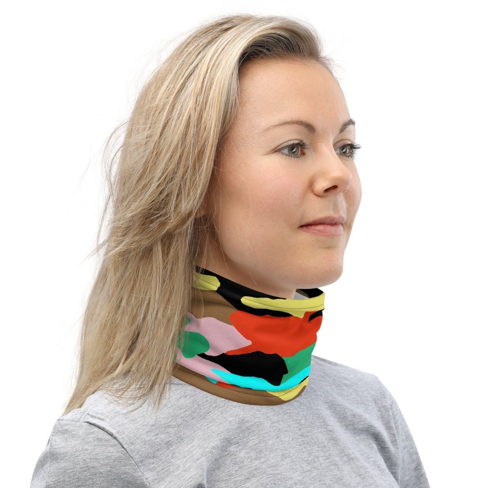 65 MCMLXV Unisex Neon Camo Print Neck Gaiter - 65mcmlxv