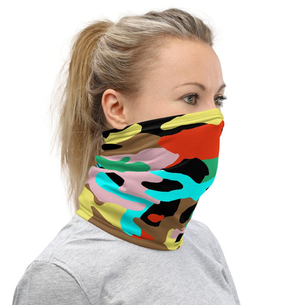 65 MCMLXV Unisex Neon Camo Print Neck Gaiter - 65mcmlxv