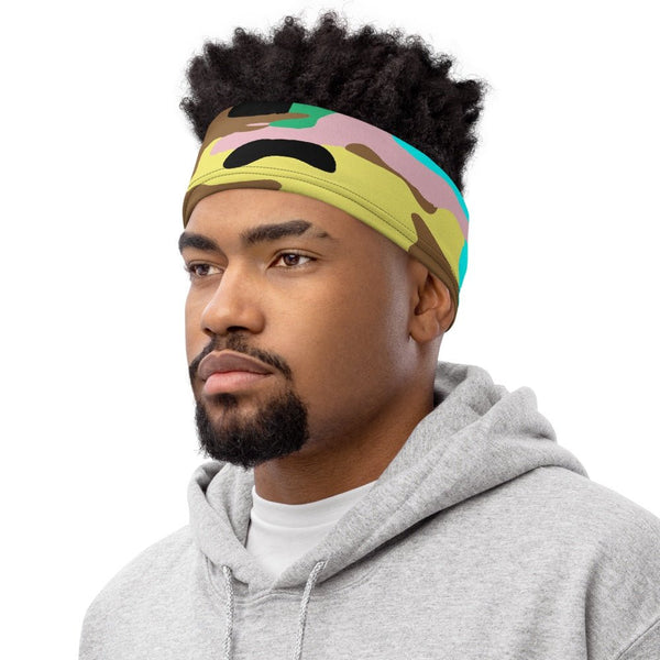 65 MCMLXV Unisex Neon Camo Print Neck Gaiter - 65mcmlxv