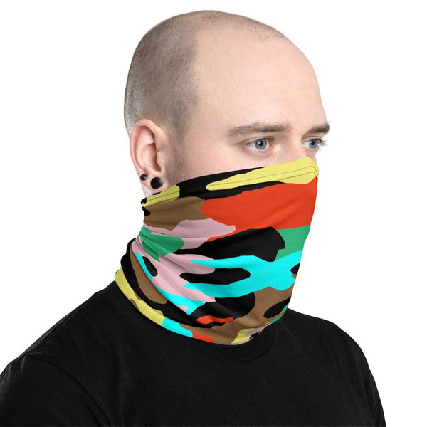 65 MCMLXV Unisex Neon Camo Print Neck Gaiter - 65mcmlxv