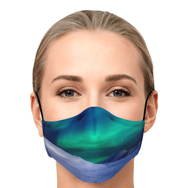 65 MCMLXV Unisex Northern Lights Print Face Mask - 65mcmlxv