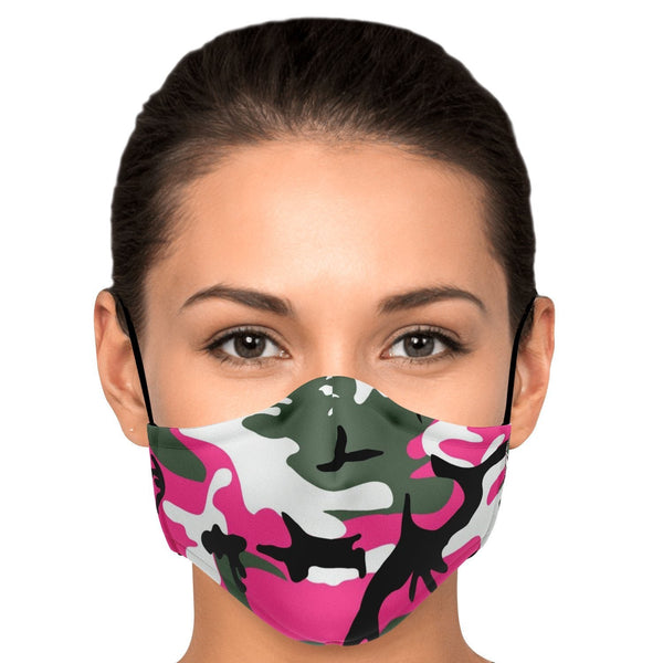 65 MCMLXV Unisex Pink Camouflage Print Face Mask - 65mcmlxv