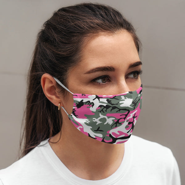 65 MCMLXV Unisex Pink Camouflage Print Face Mask - 65mcmlxv