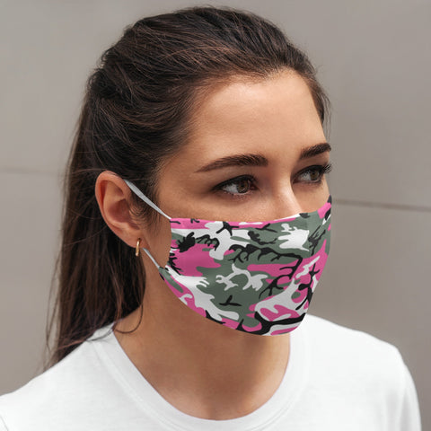 65 MCMLXV Unisex Pink Camouflage Print Face Mask - 65mcmlxv