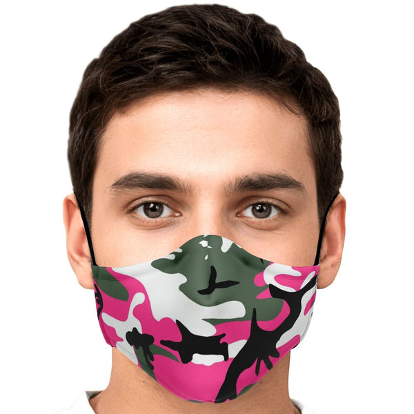 65 MCMLXV Unisex Pink Camouflage Print Face Mask - 65mcmlxv