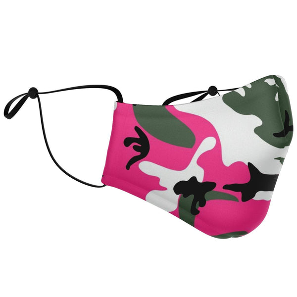 65 MCMLXV Unisex Pink Camouflage Print Face Mask - 65mcmlxv