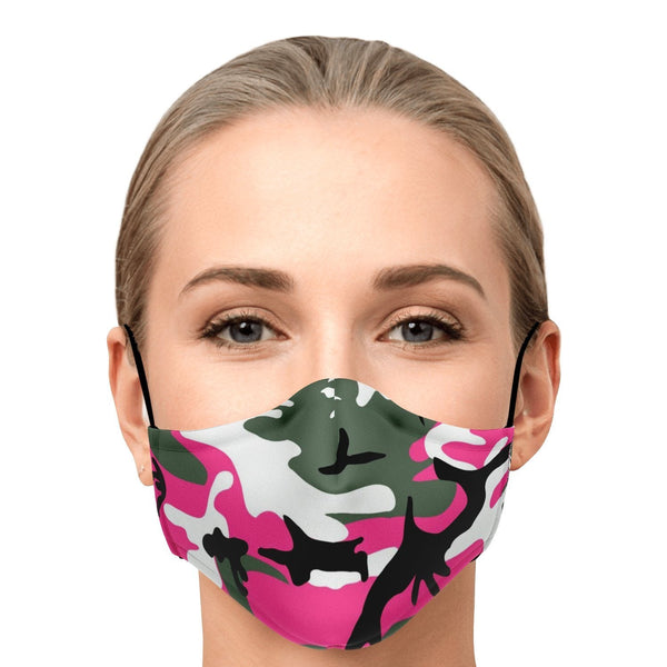 65 MCMLXV Unisex Pink Camouflage Print Face Mask - 65mcmlxv