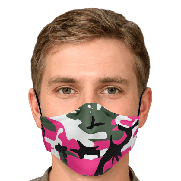 65 MCMLXV Unisex Pink Camouflage Print Face Mask - 65mcmlxv