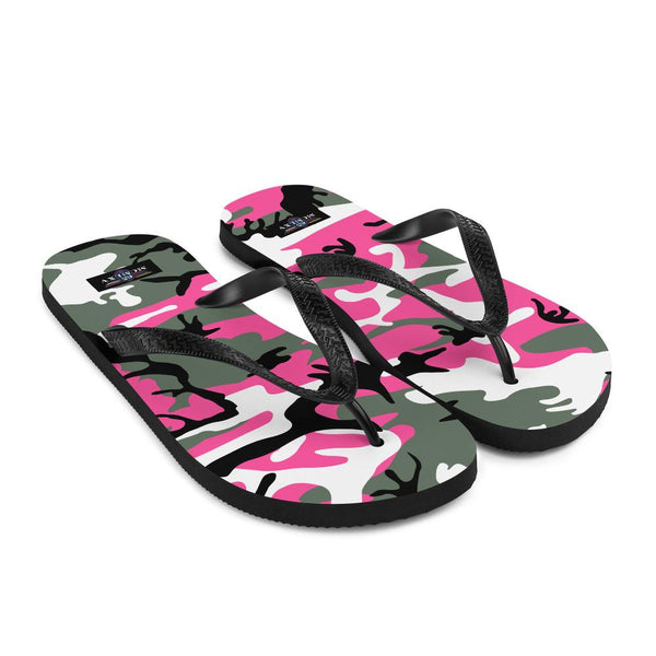 65 MCMLXV Unisex Pink Camouflage Print Flip - Flops - 65mcmlxv