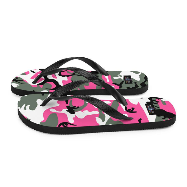 65 MCMLXV Unisex Pink Camouflage Print Flip - Flops - 65mcmlxv