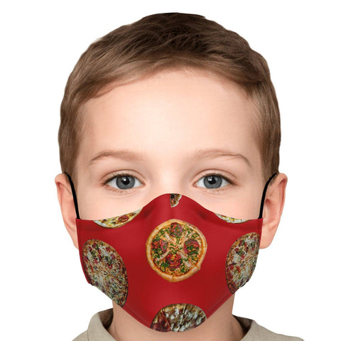 65 MCMLXV Unisex Pizza Pie Toss Print Face Mask - 65mcmlxv