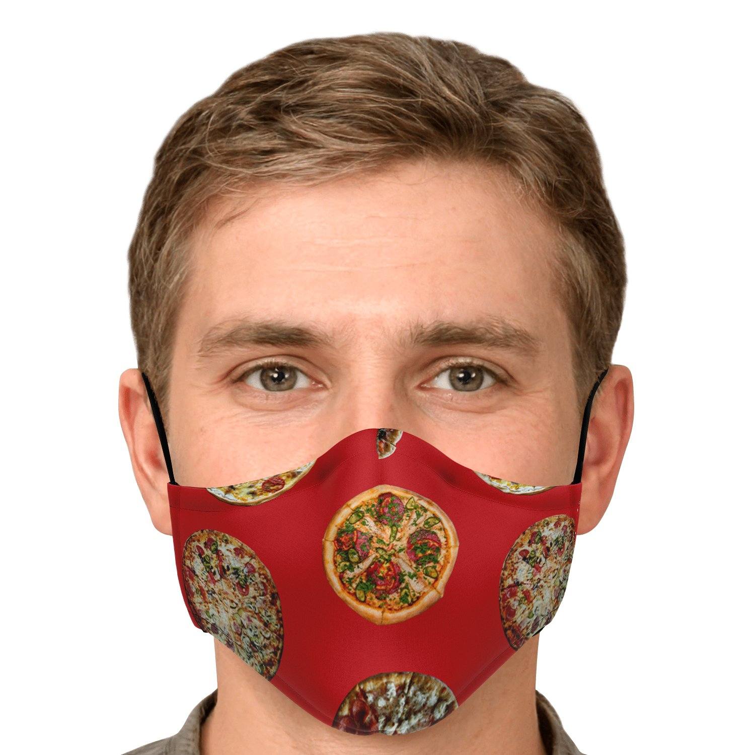 65 MCMLXV Unisex Pizza Pie Toss Print Face Mask - 65mcmlxv
