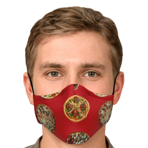 65 MCMLXV Unisex Pizza Pie Toss Print Face Mask - 65mcmlxv