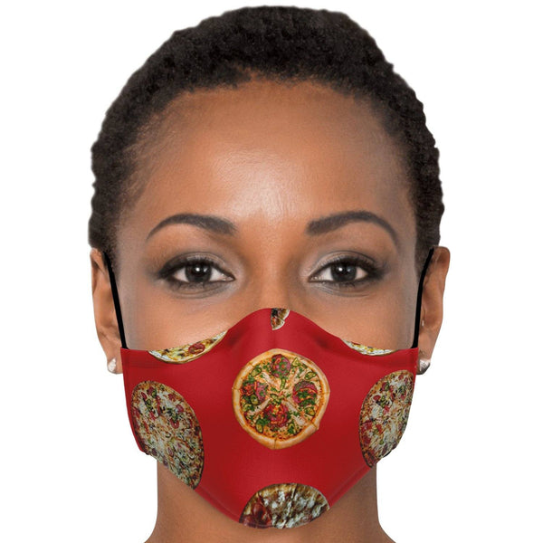 65 MCMLXV Unisex Pizza Pie Toss Print Face Mask - 65mcmlxv