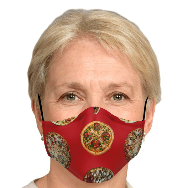 65 MCMLXV Unisex Pizza Pie Toss Print Face Mask - 65mcmlxv