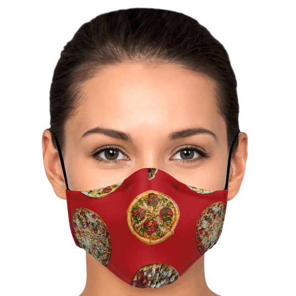 65 MCMLXV Unisex Pizza Pie Toss Print Face Mask - 65mcmlxv