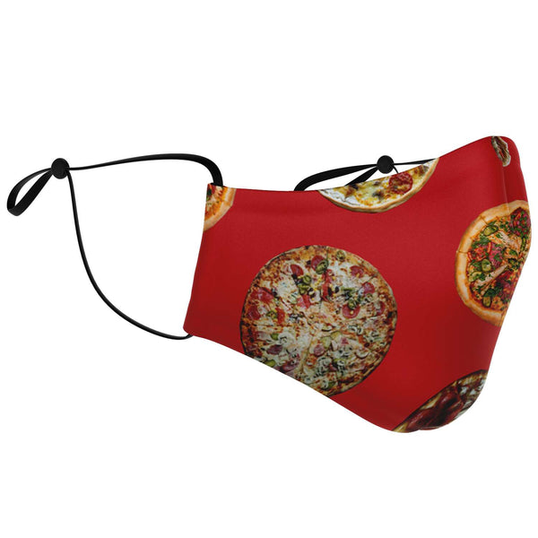65 MCMLXV Unisex Pizza Pie Toss Print Face Mask - 65mcmlxv